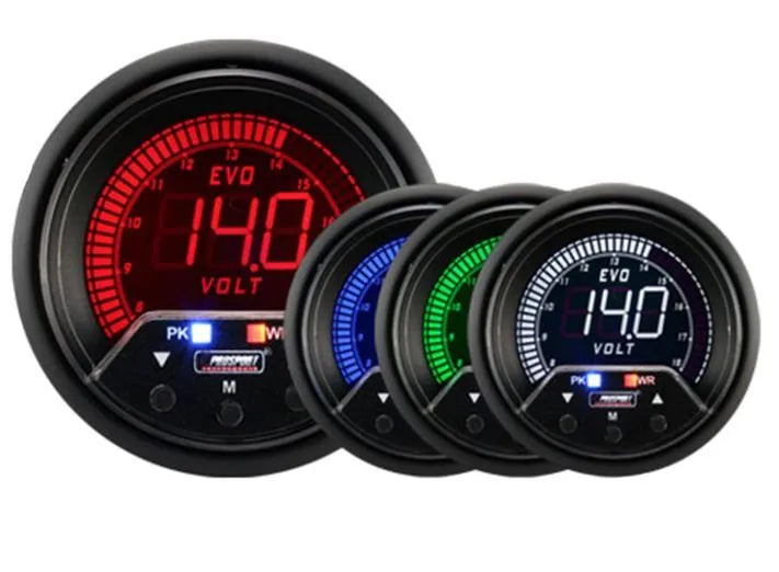 ProSport 60mm Electrical 'Premium Evo' Volt Gauge - Multi-Colour