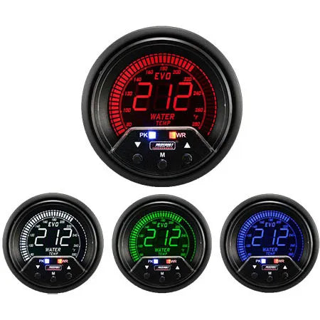 ProSport 60mm 'Premium Evo' Water Temperature Gauge - Multi-Colour - Fahrenheit
