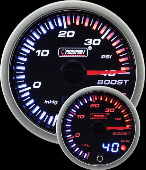ProSport 60MM Prosport JDM Series Boost Gauge - Amber/White