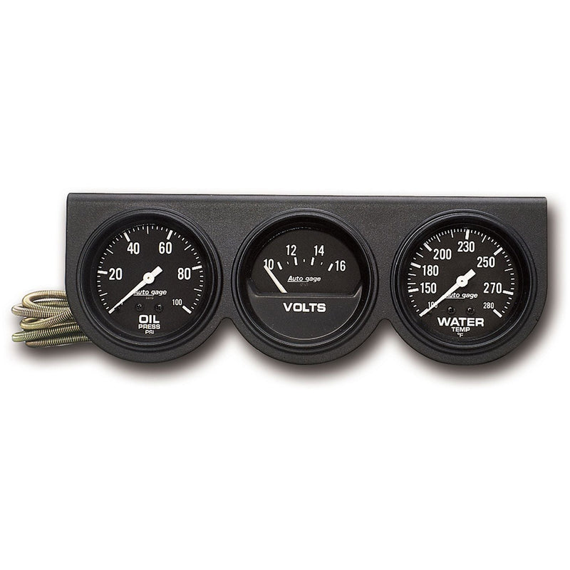 AutoMeter 2-5/8 3 Gauge Console Oil/Vo AU2398