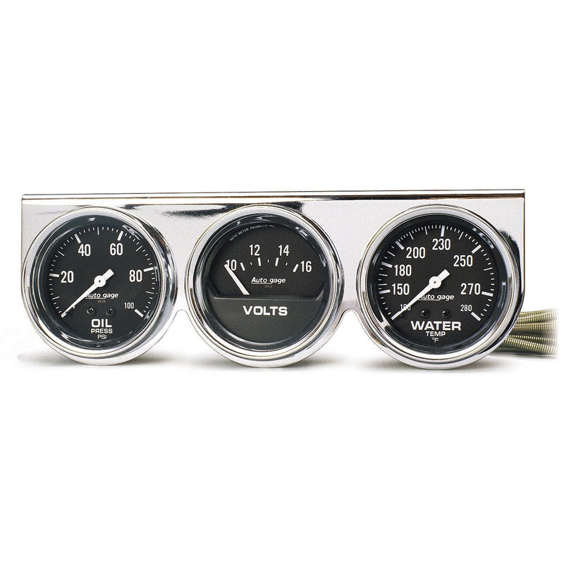 AutoMeter 2-5/8 3 Gauge Console Oil/Wa AU2399
