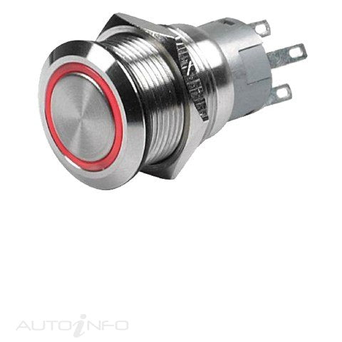 Hella Switch SS Push On/off Red 12V - 8HG958455001
