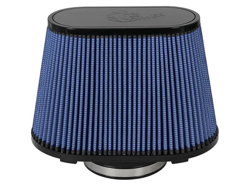 aFe Magnum Flow Pro 5R Air Filter - 4.5" Flange, 11 x 6.5" Base, 8.5 x 4" Top, 7.5" Height