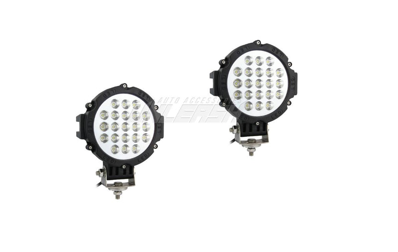 6-Inch Cree LED Round Light Pair Spot Beam Off-Road Work Driving Lamp Black Housing