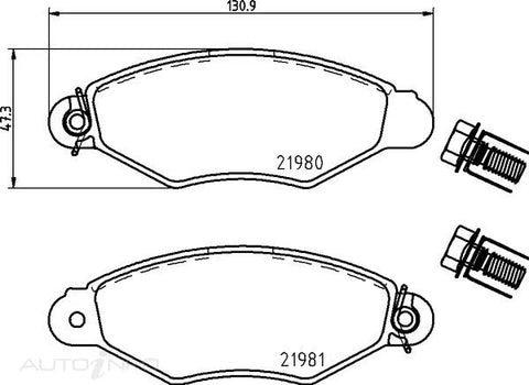 C-Plus Brake Pads Front Citroen Peugeot Renault 97-On - MDB1837
