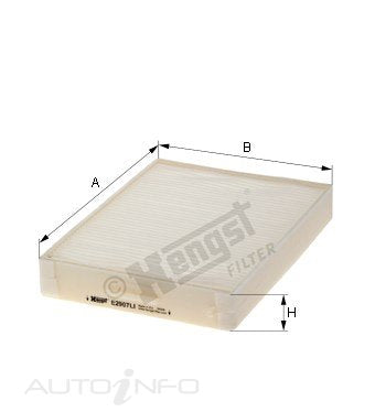 Hengst Cabin Filter Hyundai Santa Son - E2907LI