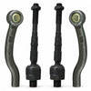 Inner Outer Tie Rod End Set 4 Pieces to suit Nissan Pathfinder R51 Navara — image 1
