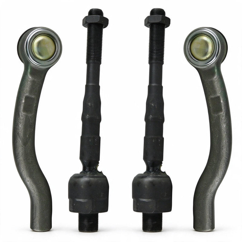 Inner Outer Tie Rod End Set 4 Pieces to suit Nissan Pathfinder R51 Navara — image 1