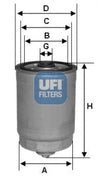 UFI Filters Fuel Filter 24.350.01