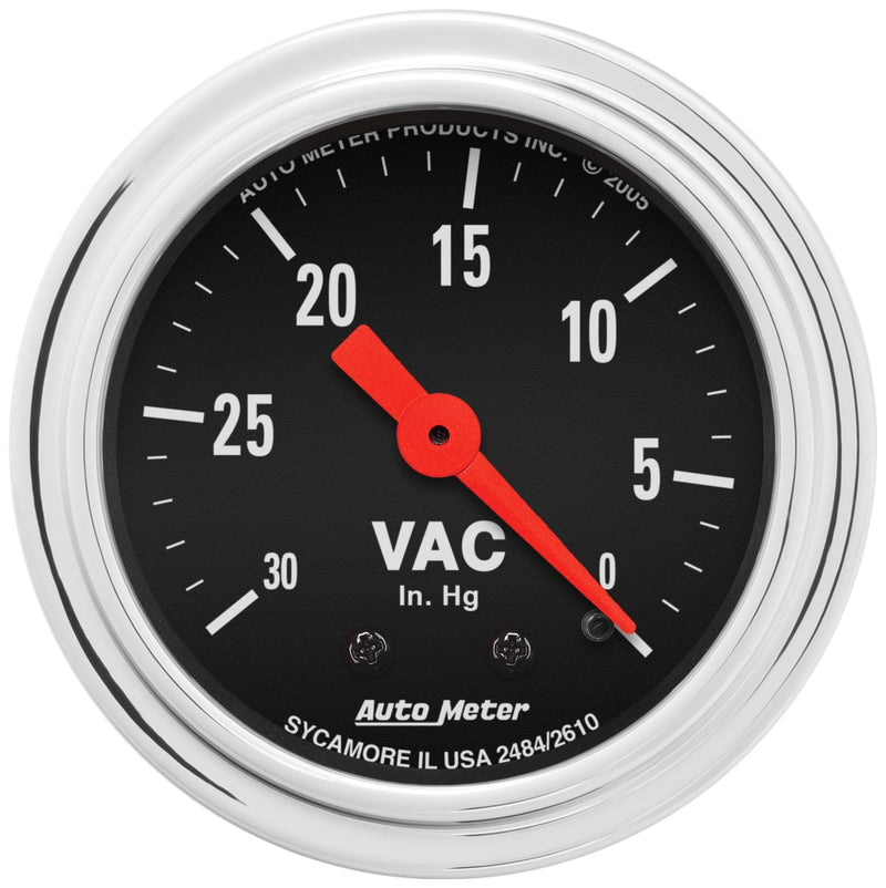 AutoMeter Trad Chrome 2-1/16in Vacuum AU2484