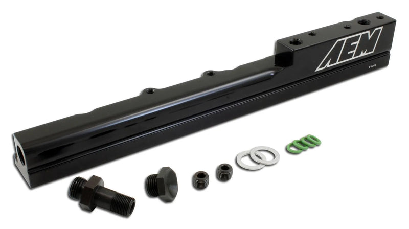 AEM High Volume Fuel Rail. Black. Honda B16A2 & B16A3