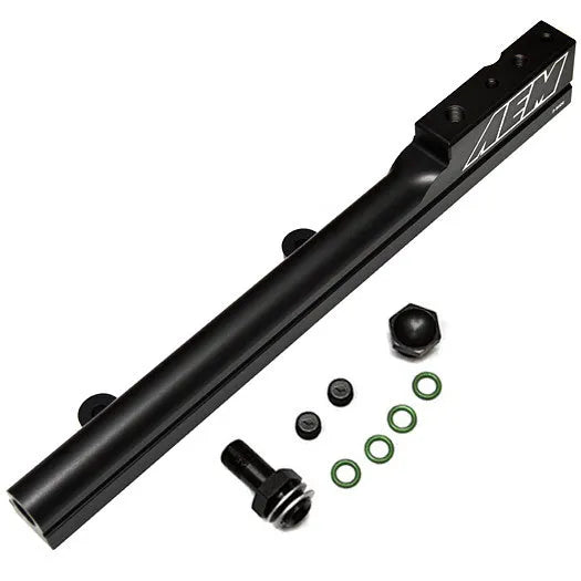 AEM High Volume Fuel Rail. Black. Honda D16Y7 & D16Y8