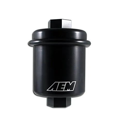 AEM 25-200BK High Volume Fuel Filter. Black. Acura &