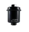 AEM High Volume Fuel Filter. Black. Acura & Honda.
