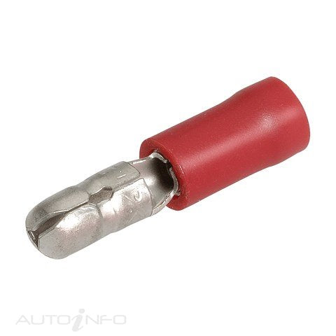 Narva Male Bullet Terminal Red 4MM - 56046BL
