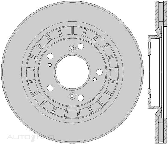 Protex Disc Rotor Front Honda S2000 99-On - SDR482