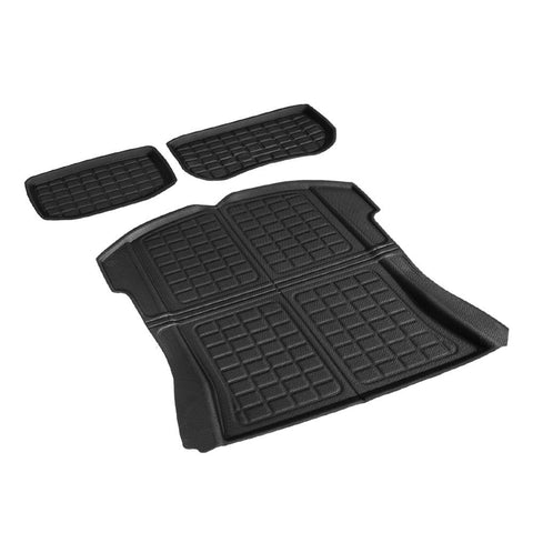 3x Trunk & Frunk Mat TPR Black to suit Tesla Model 3 — image 2