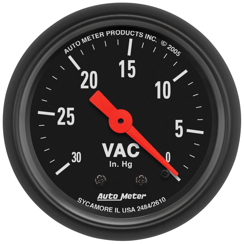 AutoMeter Z-Series 2-1/16in Vacuum Gauge AU2610
