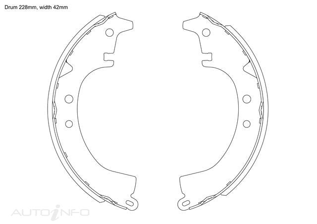 BNT Brake Shoes Rear Daihatsu Toyota 74-On99 - K232