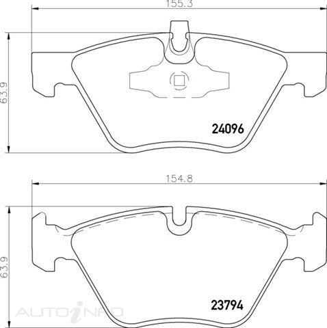 C-Plus Brake Pads Front Bmw 130 E87 - MDB2699