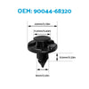100PCS Panel Clip Lock Nut Splash Guard Push Rivet to suit Toyota Lexus — image 5