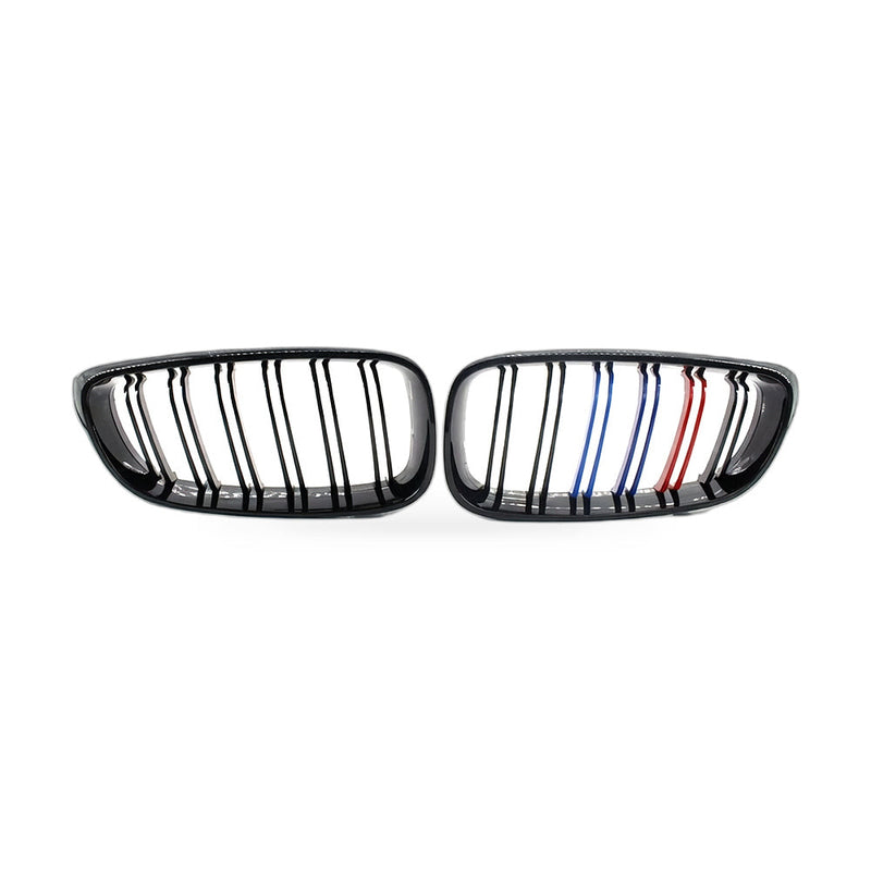 M-Style Gloss Black Tri-Color Grille to suit BMW 3 Series GT F34 2014-2016 — image 1