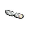 Red Yellow Dual Line Gloss Black Grille to suit BMW E92 E93 2006-2009 — image 2