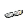 Red Yellow Dual Line Gloss Black Grille to suit BMW E92 E93 2006-2009 — image 3