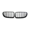Gloss Black Dual Line Grille (Pair) to suit BMW 3 Series Coupe E92 E93 2010-2014 — image 1