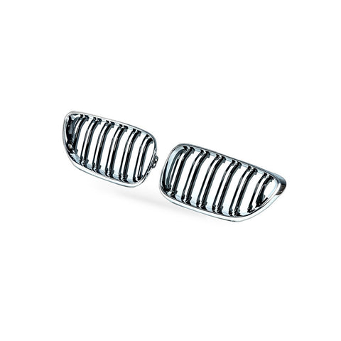 Grille to suit BMW 2 Series F22 F23 2014-2018 Chrome Frame Gloss Black — image 2
