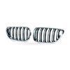 Grille to suit BMW 2 Series F22 F23 2014-2018 Chrome Frame Gloss Black — image 1