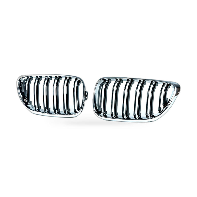 Grille to suit BMW 2 Series F22 F23 2014-2018 Chrome Frame Gloss Black — image 1