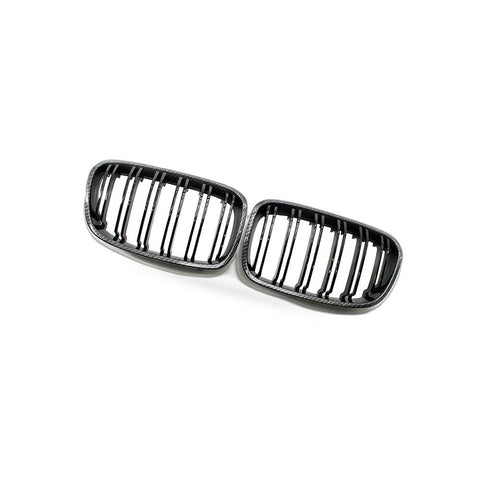 Carbon Texture Double Line Grille to suit BMW 1 Series F20 2011-2014 — image 2