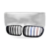Double Line M Style Grille to suit BMW 1 Series E81 E87 2008-2011 Gloss — image 1