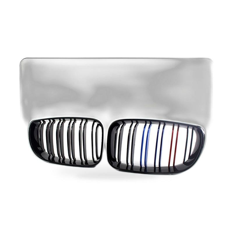 Double Line M Style Grille to suit BMW 1 Series E81 E87 2008-2011 Gloss — image 1