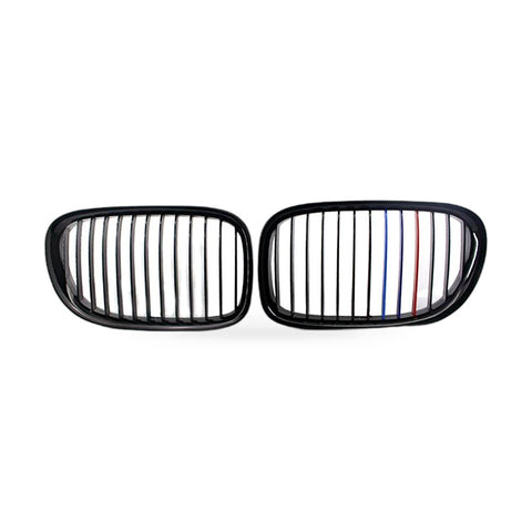 Gloss Black M-Style Grille Front Face to suit BMW 7 Series F02 F01 — image 1