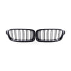 Half Carbon Gloss Black Dual Line Grille to suit BMW 3 Series F30 F35 13-19 — image 1