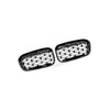 BMW 1 Series F20 F21 15-17 Meteor Gloss Black Plated Grille [Meteor Gloss Black] — image 3