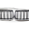 BMW 3 Series E90 E91 06-08 Modified Chrome Double Line Grille Double Bar Grille — image 4