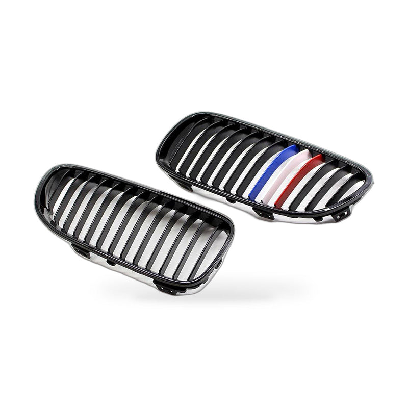 BMW 3 Series Coupe E92 E93 10-14 Gloss Black M-Style Grille Front Face — image 1
