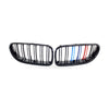 Gloss Black Double Line Grille to suit BMW 6 Series F06 F12 F13 2012-2016 M — image 1