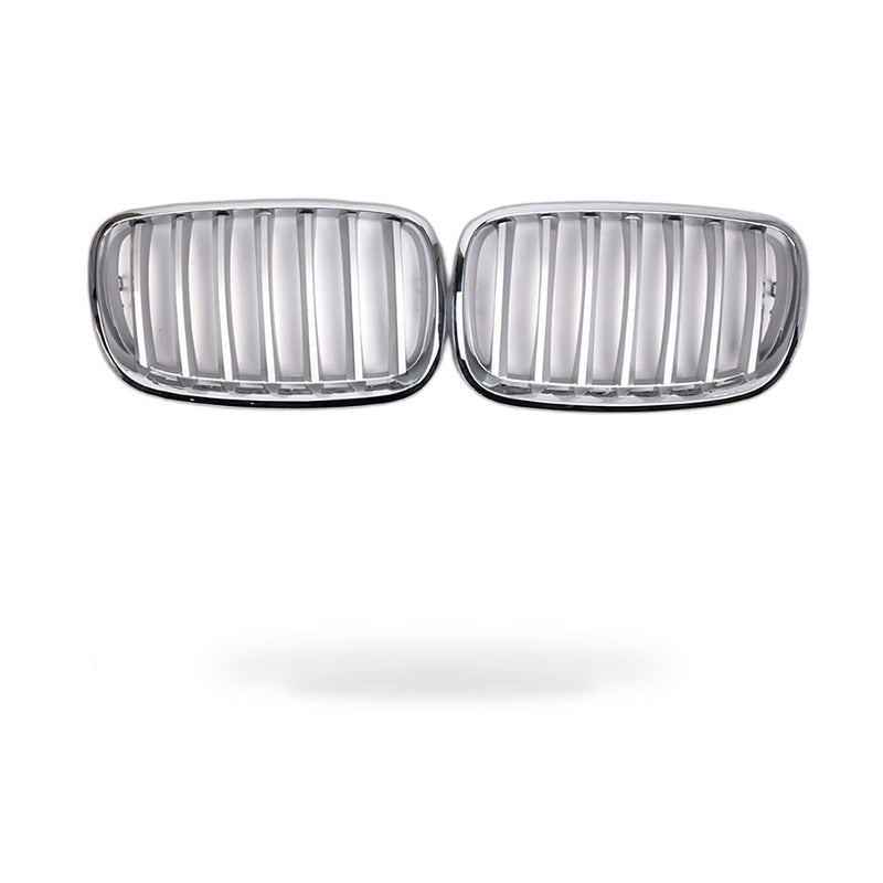 BMW X5 E70 07-13 Modified Front Bumper Grille Intake Grille Mesh Chrome Style — image 1