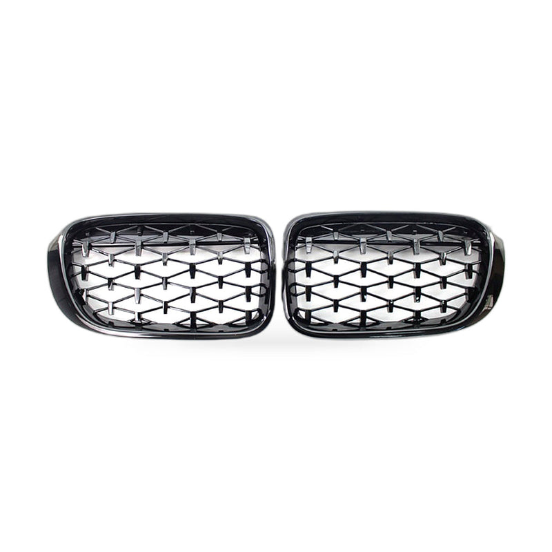 BMW X3 X4 F25 F26 14-16 Meteor Diamond Grille Mesh [Meteor Gloss Black] — image 1