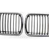 For BMW 3 Series E36 97-99 Modified Semi Chrome Gloss Black Grille Front Face — image 4