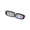 Gloss Black Dual Line Tri-Color M Style Grille to suit BMW 3 Series E46 — image 2