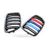 Double Line Glossy Black Tri-Color Grille to suit BMW X1 E84 2010-2014 — image 5