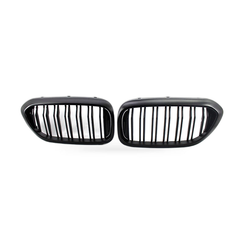 Front Bumper Grille to suit BMW 5 Series G30 G38 2017-2019 Matte Black Dual — image 1