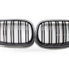 Carbon Pattern Dual Line Front Grille to suit BMW 5 Series E60 E61 04-09 — image 4