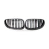 Carbon Pattern Dual Line Front Grille to suit BMW 5 Series E60 E61 04-09 — image 1