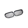 Carbon Pattern Glossy Black Double Line Front Grille to suit BMW 7 Series — image 3
